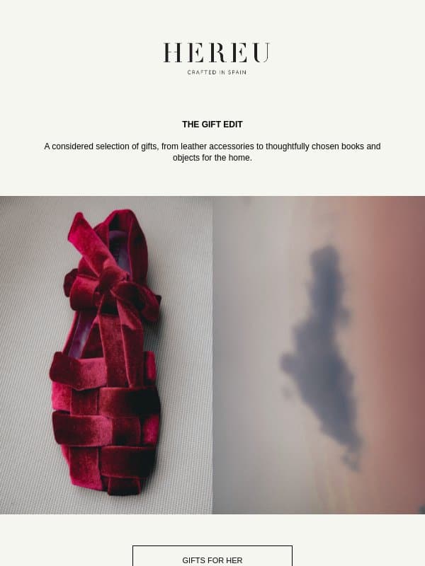 The Gift Edit email from Hereu