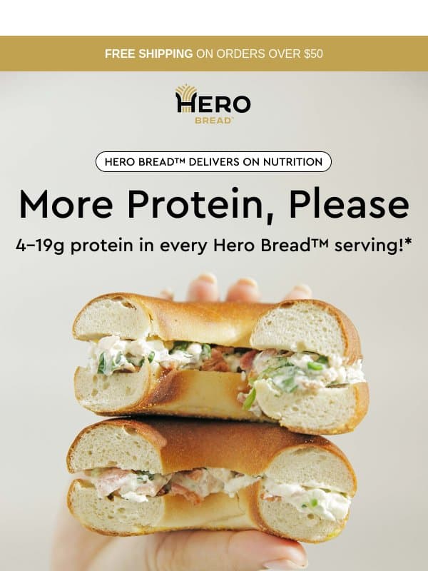 Fueling Every Bite with Hero Bread™ 💪🏼 email from Hero Bread
