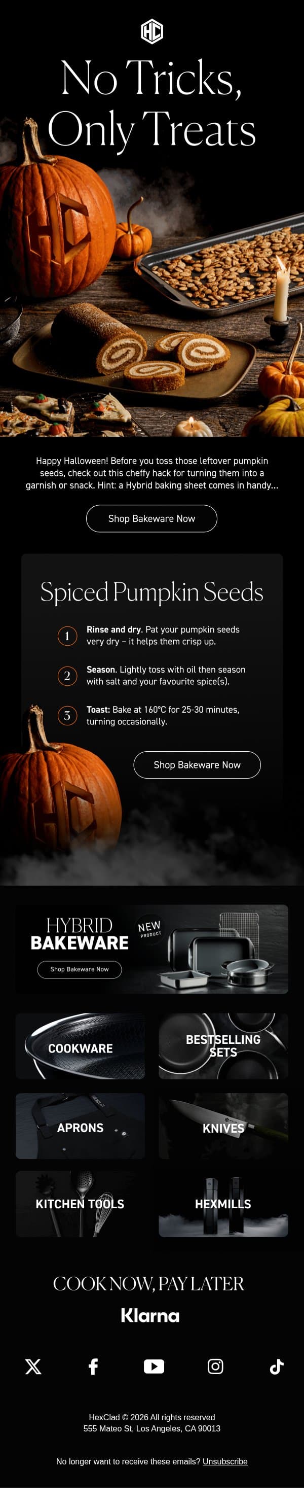 Wait! You can use the seeds too π email from Hexclad screenshot