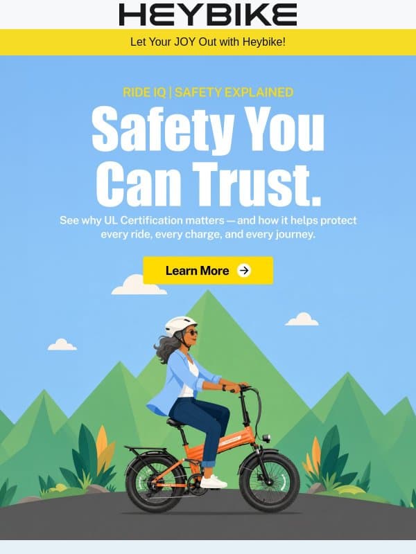 Ride IQ | The Safety Behind Every Heybike email from Heybike