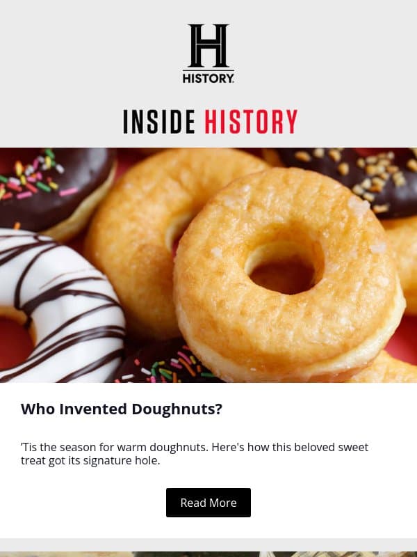 Who Invented Doughnuts? email from History
