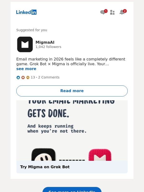 MigmaAI recently posted email from HLB HAMT