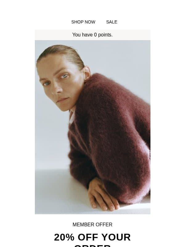Member forecast: 20% off all weekend email from H&M Kids