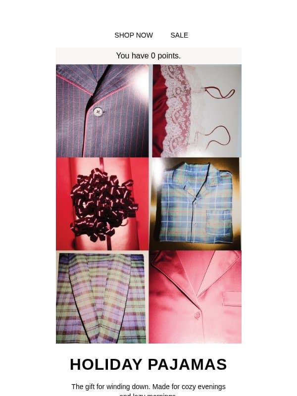 Gifts to unwrap: Holiday pajamas email from H&M Kids