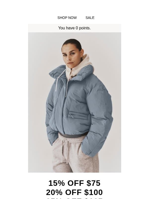 Up to 25% off + free shipping ends today email from H&M Kids