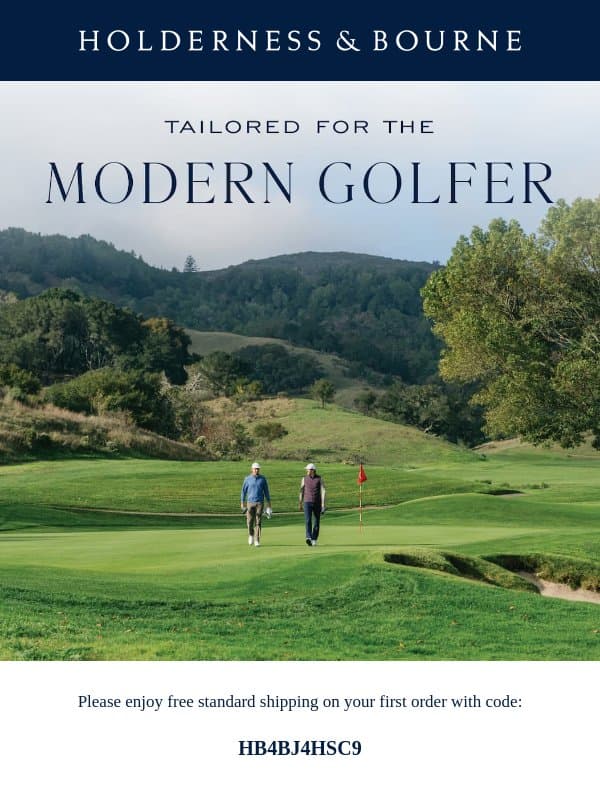 Better Fitting Classics email from Holderness & Bourne