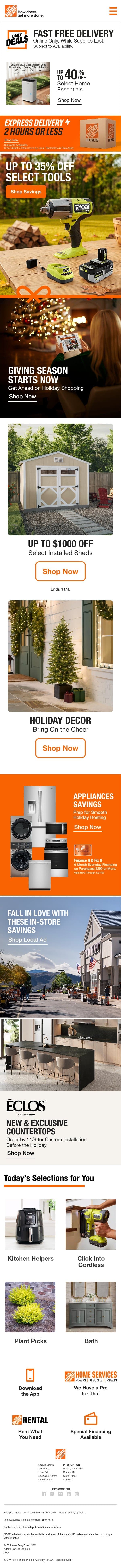 Up to 35% Off Select Tools 🛠️ email from Home Decorators Collection screenshot