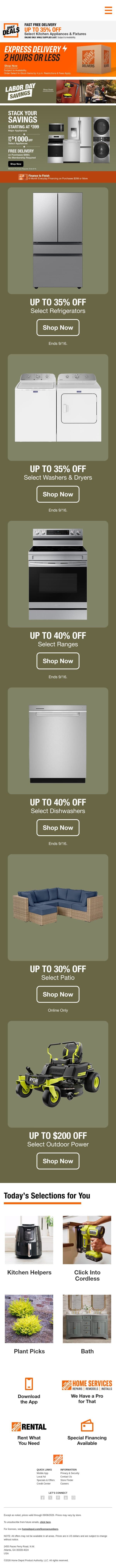 Labor Day Savings—Happening NOW ➡️ email from Home Decorators Collection screenshot