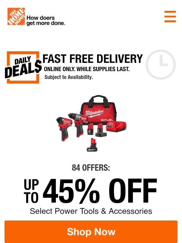 Daily Deals // Up to 40% Off email from Home Decorators Collection