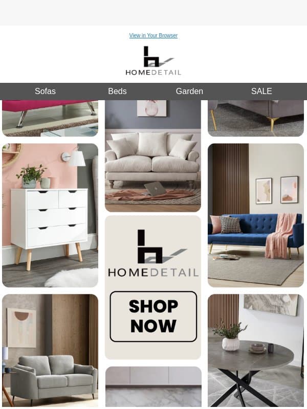 Check out our Bestsellers 😍 email from Home Detail