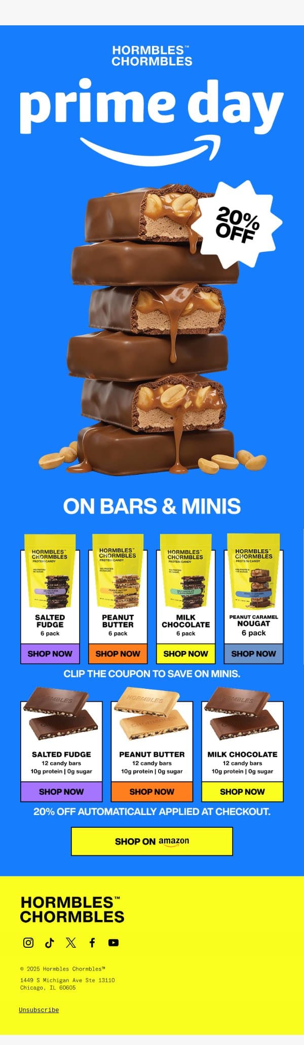 PRIME DAY: HORMBLES email from HORMBLES CHORMBLES screenshot