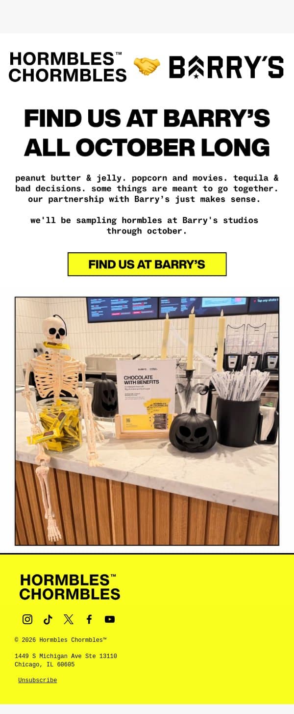 Hormbles Chormbles + Barry’s email from HORMBLES CHORMBLES screenshot