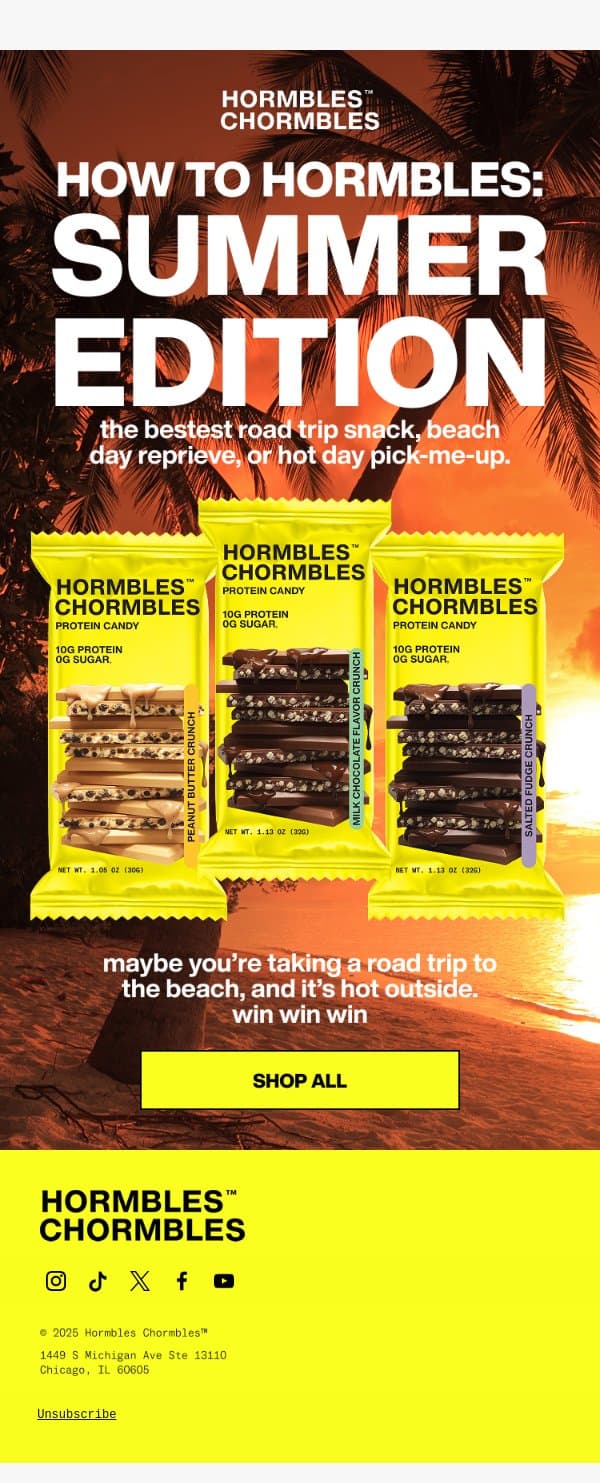 HORMBLES SUMMER ☀️ email from HORMBLES CHORMBLES screenshot