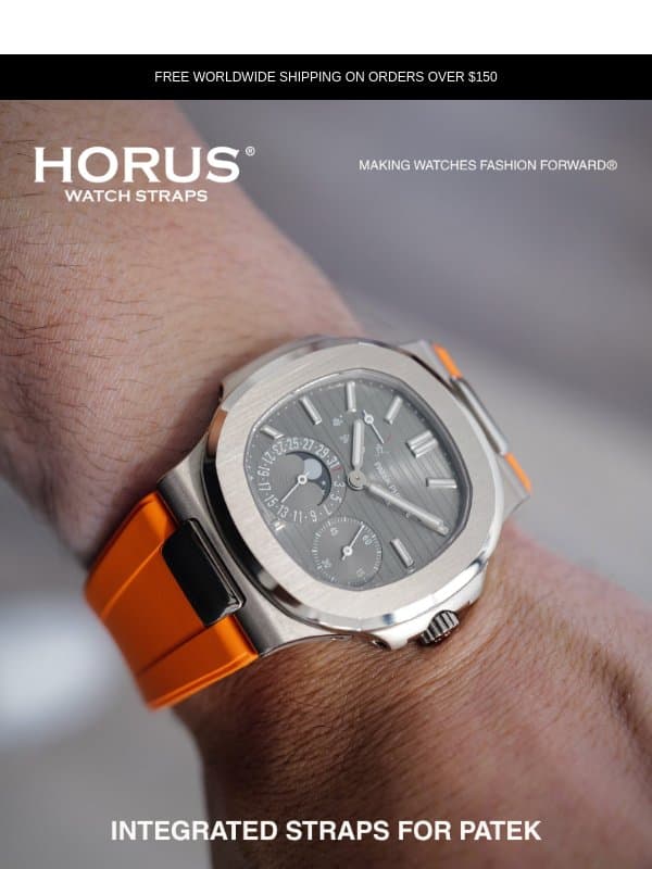 Integrated straps for Patek email from Horus Watch Straps