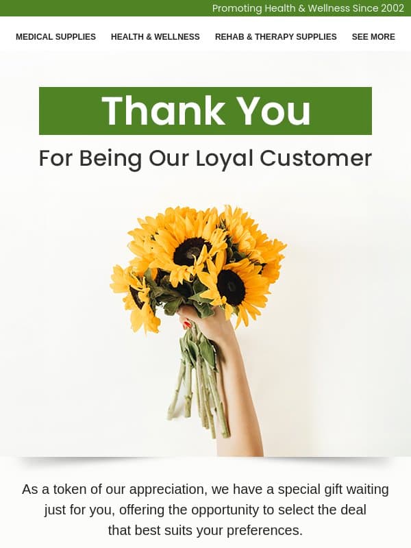Dear adam, this one’s for you — thank you 💛 email from HPFY (Health Products For You)