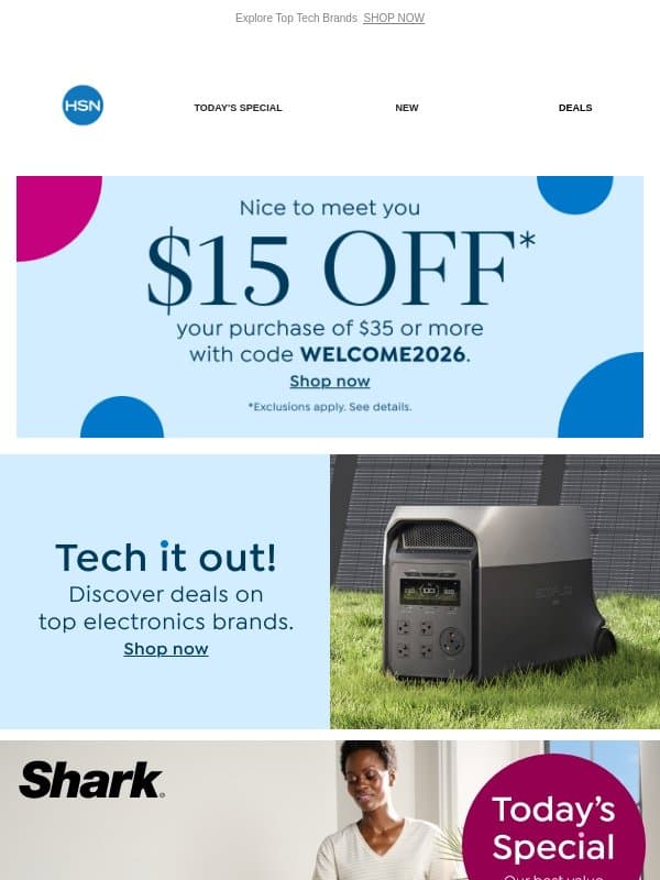Tackle Every Tidy-Up With Shark email from HSN