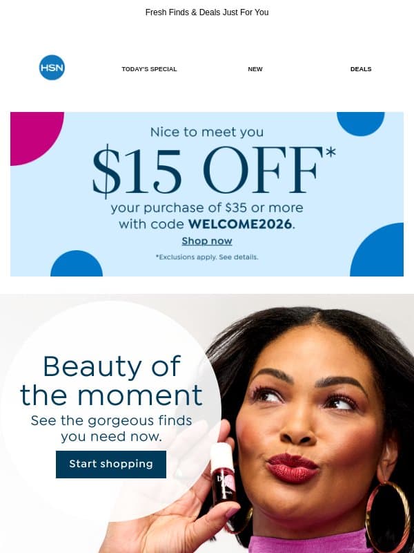 It’s Been Awhile, Let’s Catch Up email from HSN