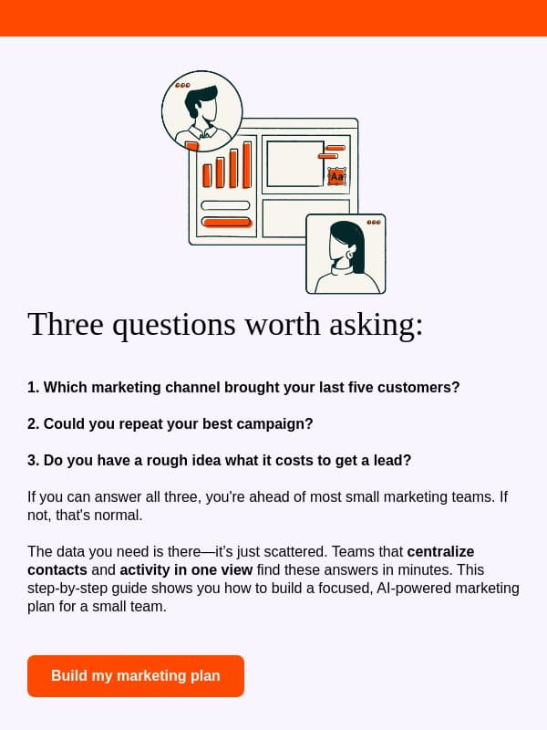 The 10-minute shortcut to knowing what's working email from HubSpot