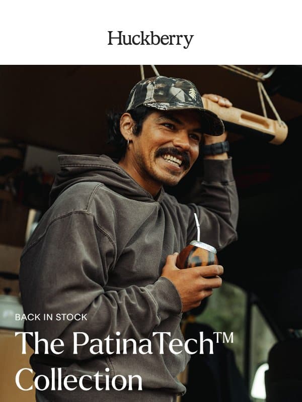 Fall PatinaTech™ Just Landed email from Huckberry