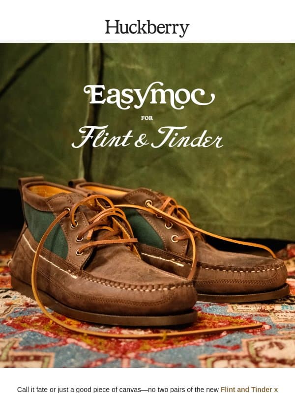 Handmade in Maine From a ’40s-Era Army Tent email from Huckberry