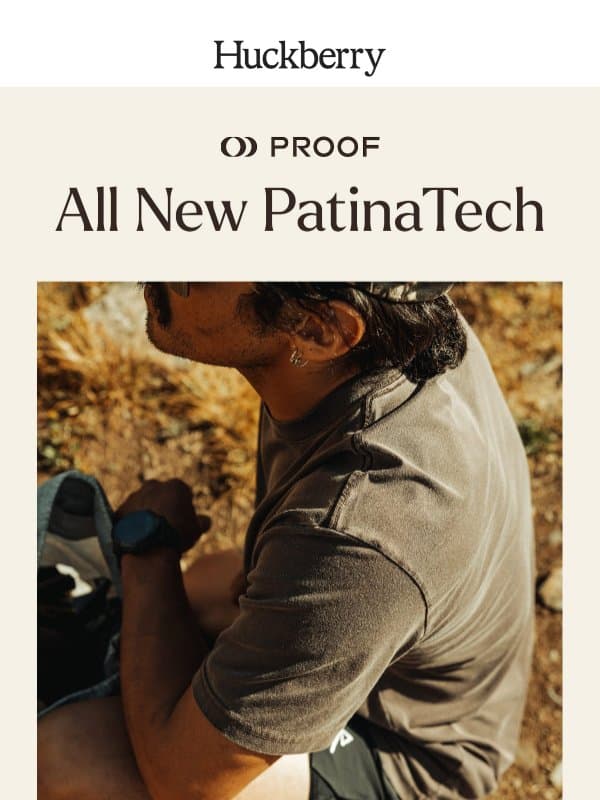 All. New. PatinaTech. email from Huckberry