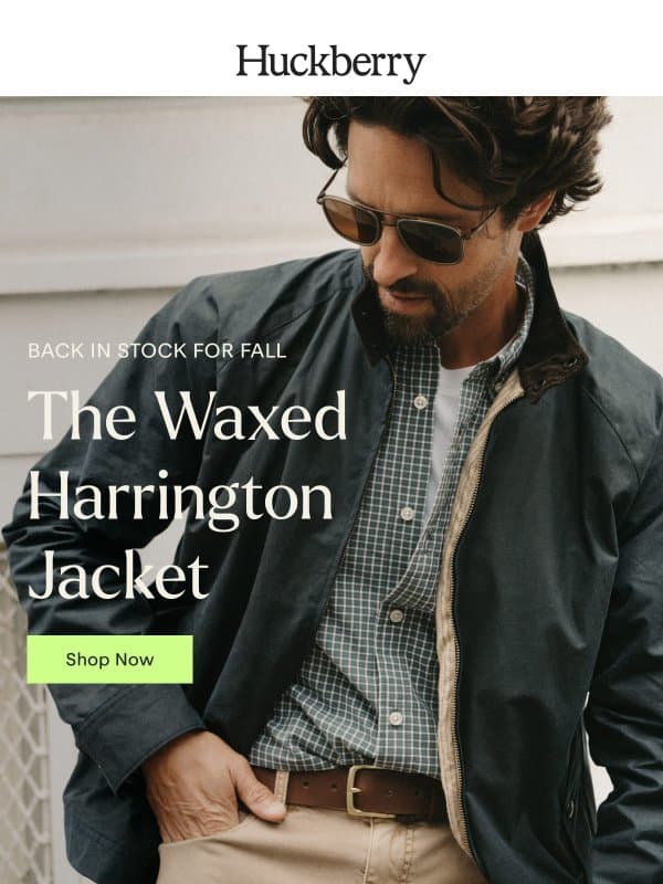 Built for Golfers in the 1930s. Rebuilt for Today. email from Huckberry