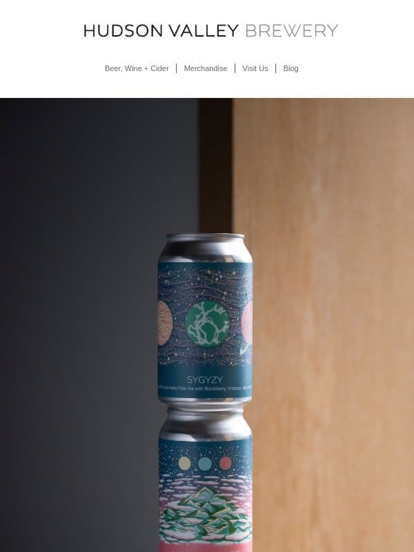 Syzygy + Horizon Loop + The Manner Of Addressing Clouds email from Hudson Valley Brewery
