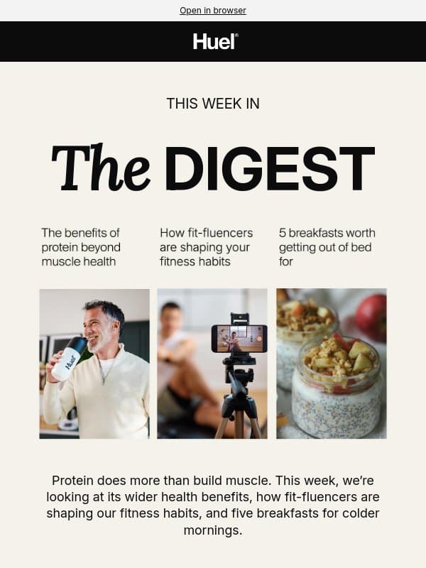 The protein benefits nobody talks about 🤫 email from Huel