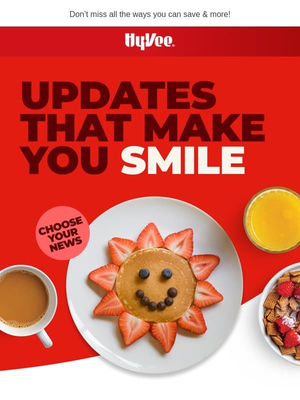Choose your news 🌟 email from Hy-Vee