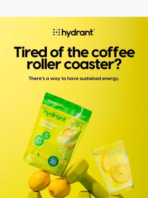 Your Morning Coffee Just Got Outmatched email from Hydrant