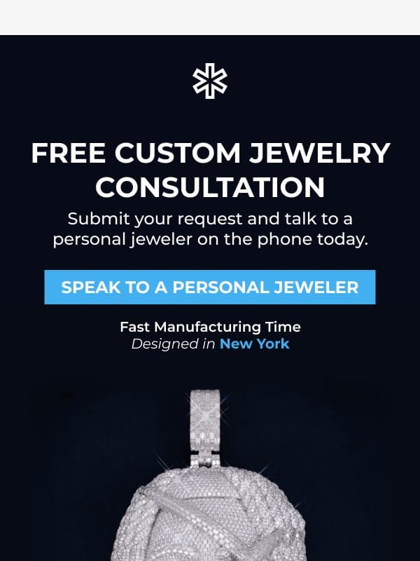 Create Your Own Custom Pendant email from Ice Cartel