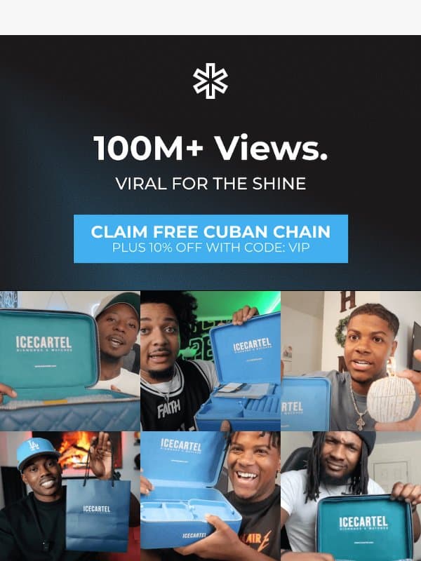 100M+ On Instagram & TikTok email from Ice Cartel