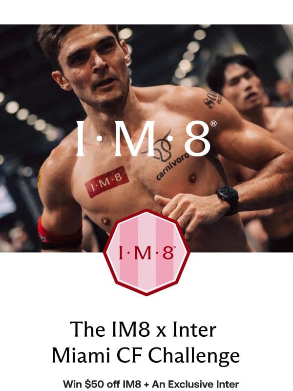 Our Strava Challenge is now LIVE 🟢 email from IM8 Health