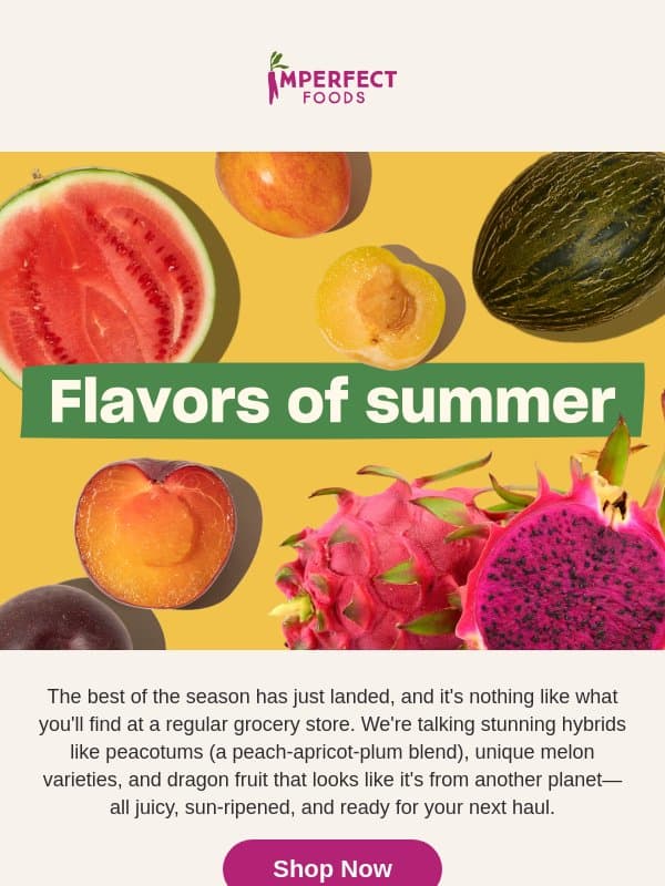 Get July's Best From Farm to Doorstep email from Imperfect Foods