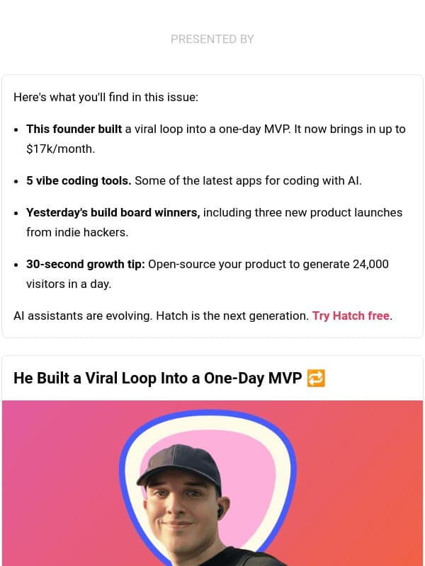 ๐๏ธ What's New: $17k after 3 failed projects, open source for 24k visitors, clear thinking in the AI era email from Indie Hackers