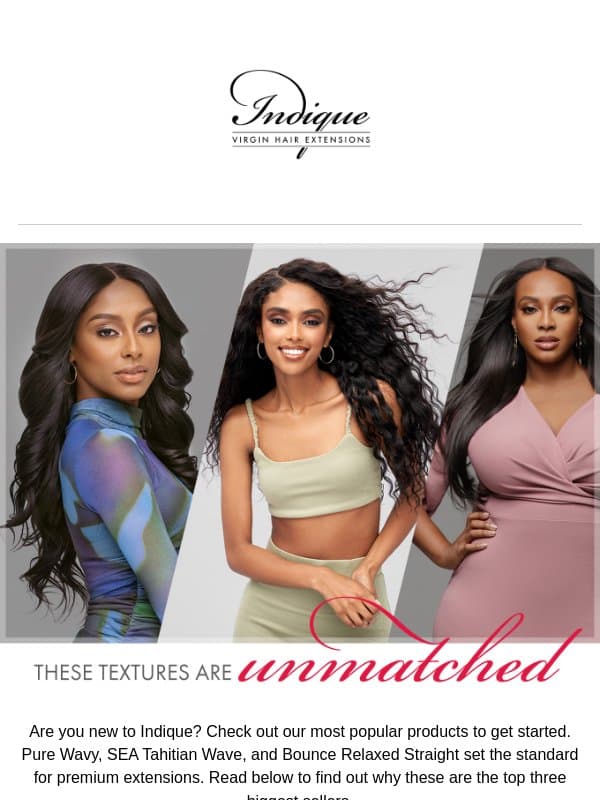 Ready to start your Indique journey? email from Indique Hair