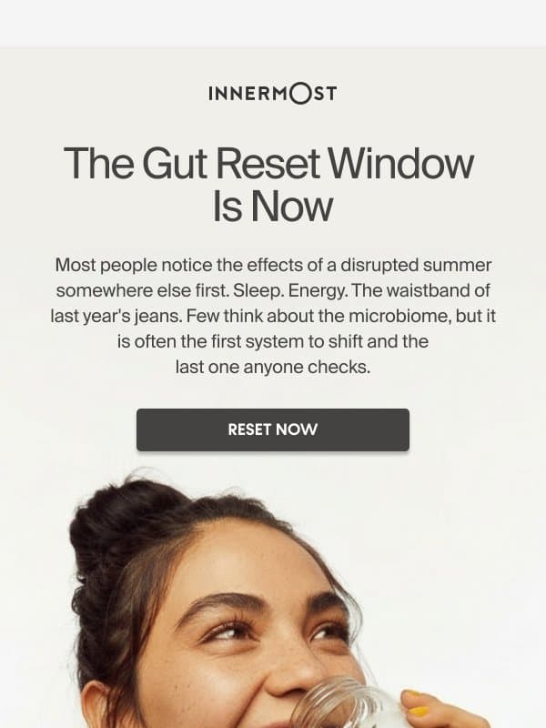 Why Gut Health Matters Post-Summer email from Innermost