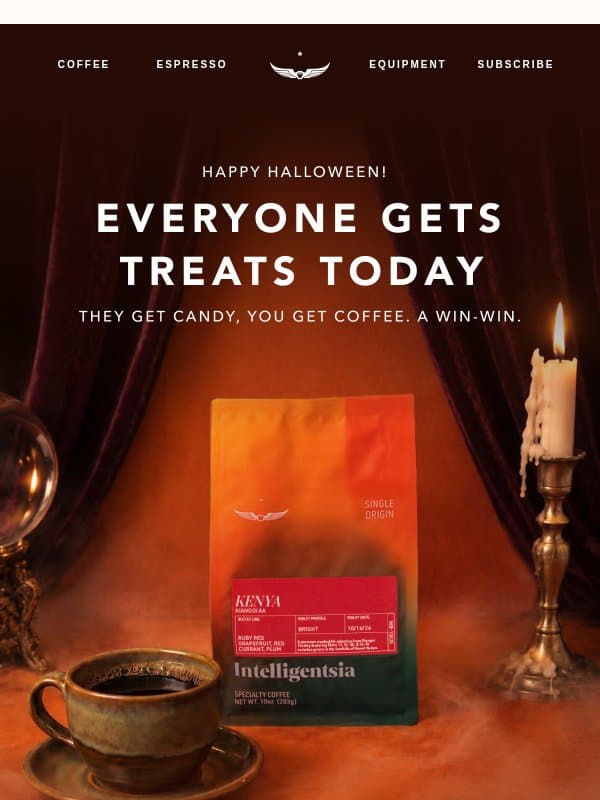 They get candy, you get coffee. email from Intelligentsia Coffee