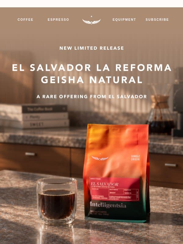 A Geisha you won’t see often. email from Intelligentsia Coffee
