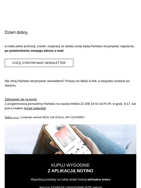 Dziękujemy za zainteresowanie naszym newsletterem email from iperfumy.pl