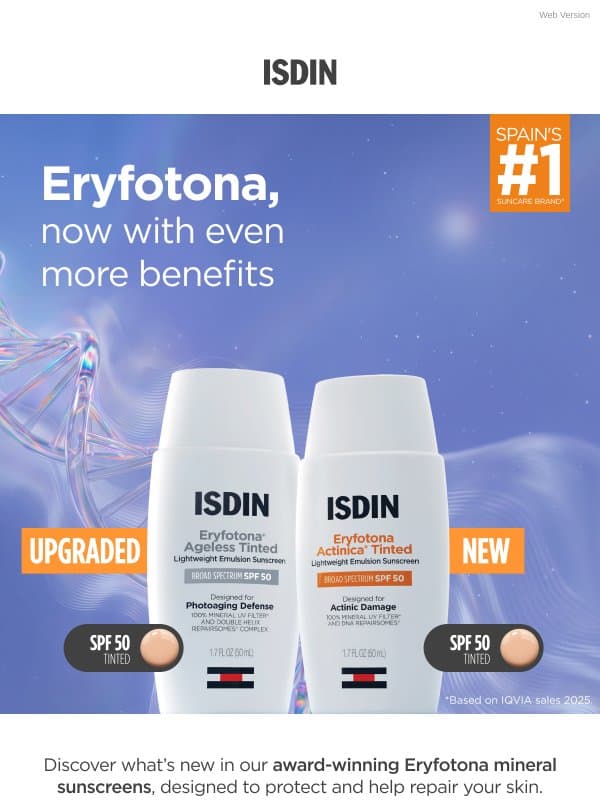 Meet our next-gen mineral SPF ☀️ email from ISDIN