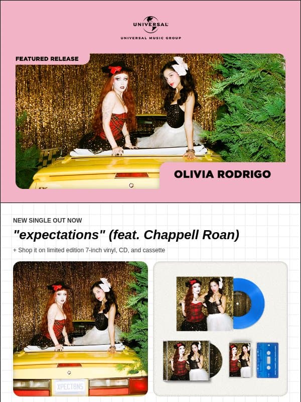 New music from Olivia Rodrigo, Kacey Musgraves, Xdinary Heroes, & more email from Island Records