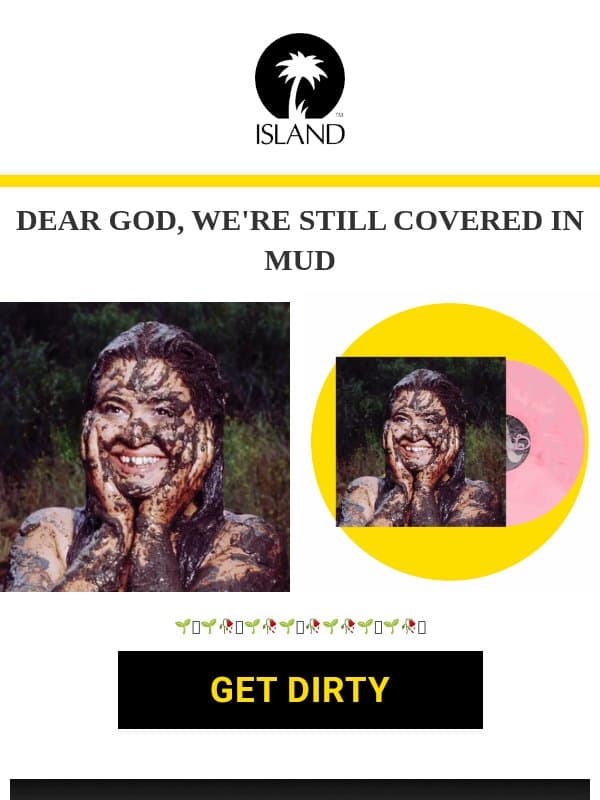 COVERED IN MUD 🥀🌱 Remi Wolf’s album Mud is available on the Island store. email from Island Records