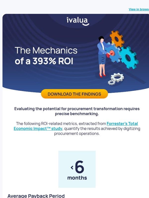 The Procurement Operations Behind 393% ROI email from Ivalua