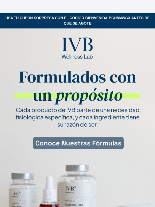 No todos los complementos son iguales email from IVB Wellness Lab