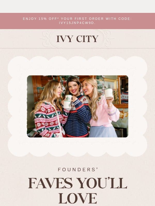 From the Mamas Behind the Magic 💞 email from Ivy City Co.
