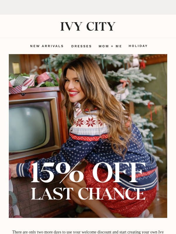 Don't Miss Out on 15% Off 🌼 email from Ivy City Co.