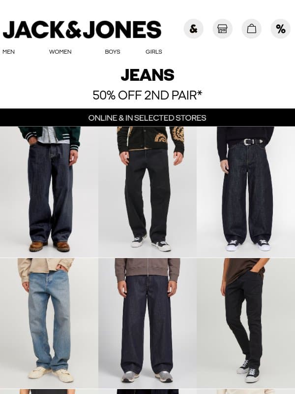 The jeans campaign you know and love ๐ email from Jack & Jones