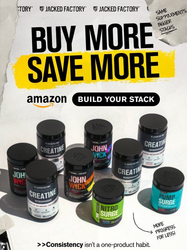 Buy More Save More email from Jacked Factory