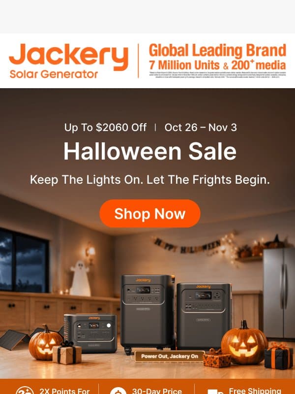 🎃 Halloween Deals Are Here — Save Up to $2,060! email from Jackery